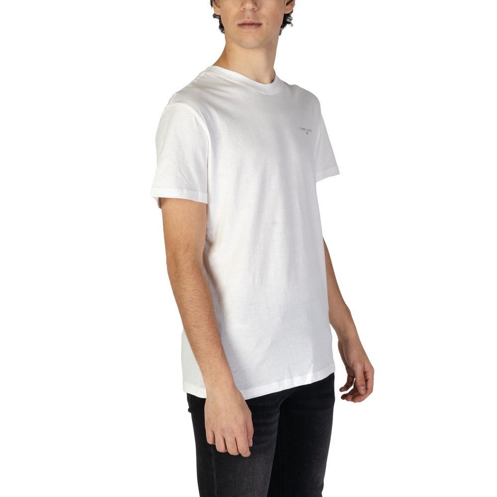 Tommy Hilfiger Jeans Cream Cotton Rigenerato T-Shirt