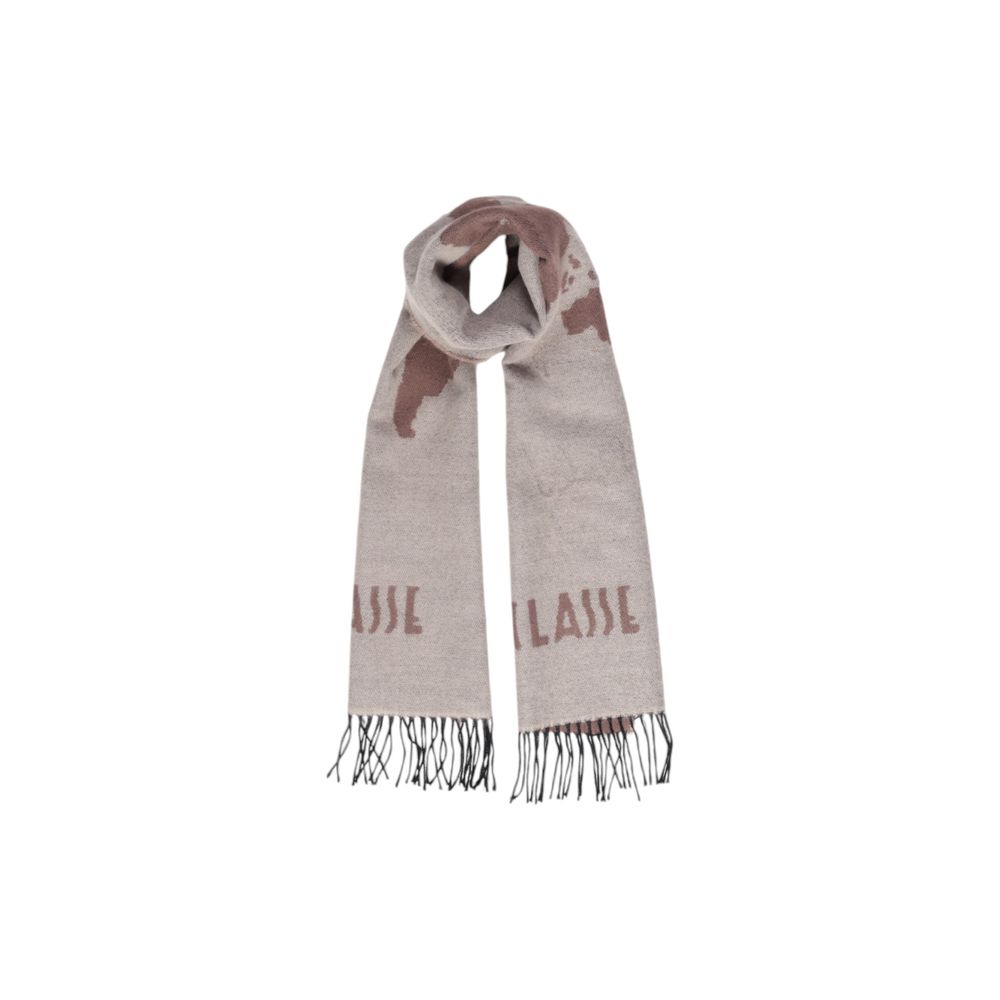 Alviero Martini Prima Classe Beige Polyacrylic Scarf