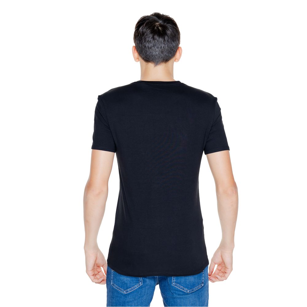 Guess Black Cotton T-Shirt