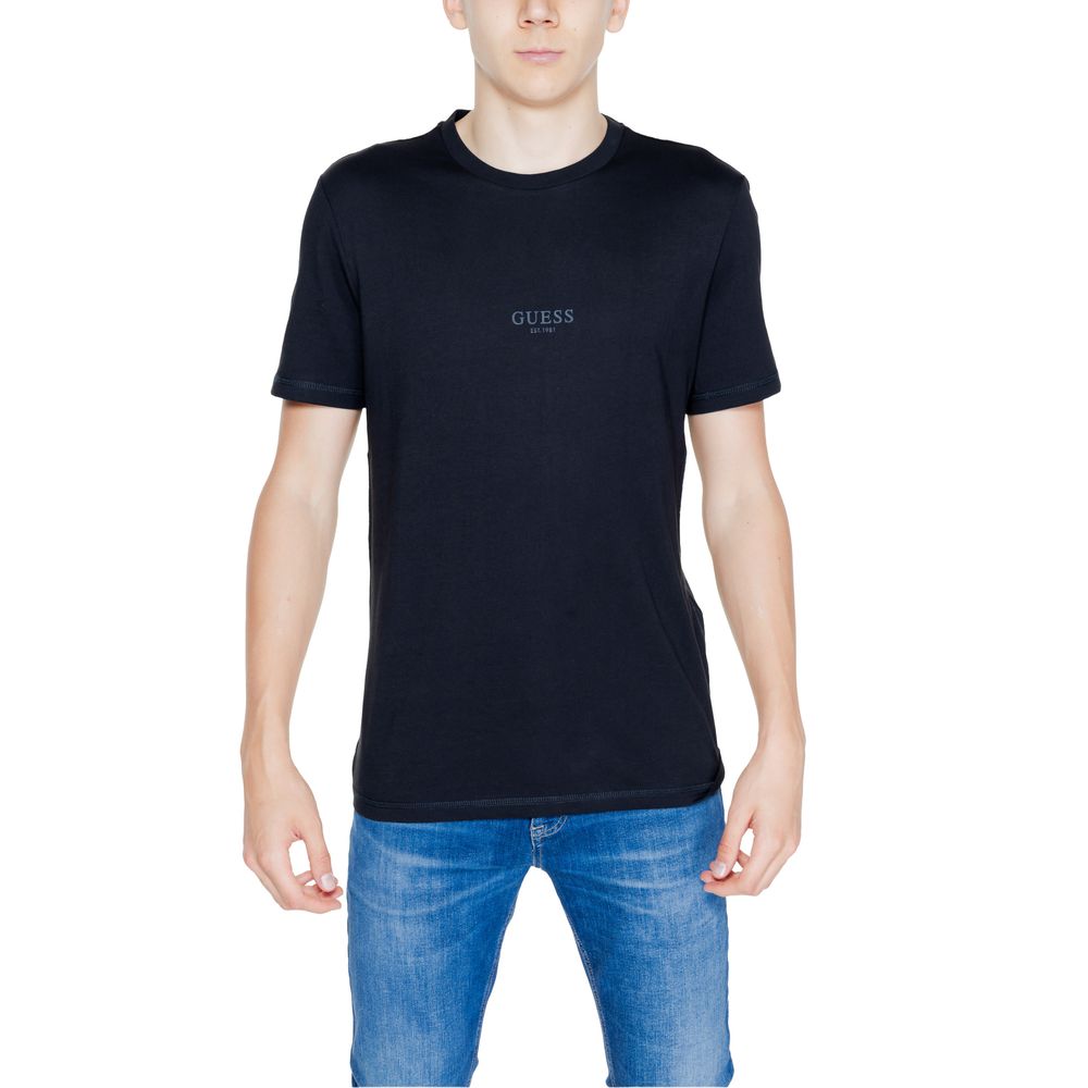 Guess Black Cotton T-Shirt