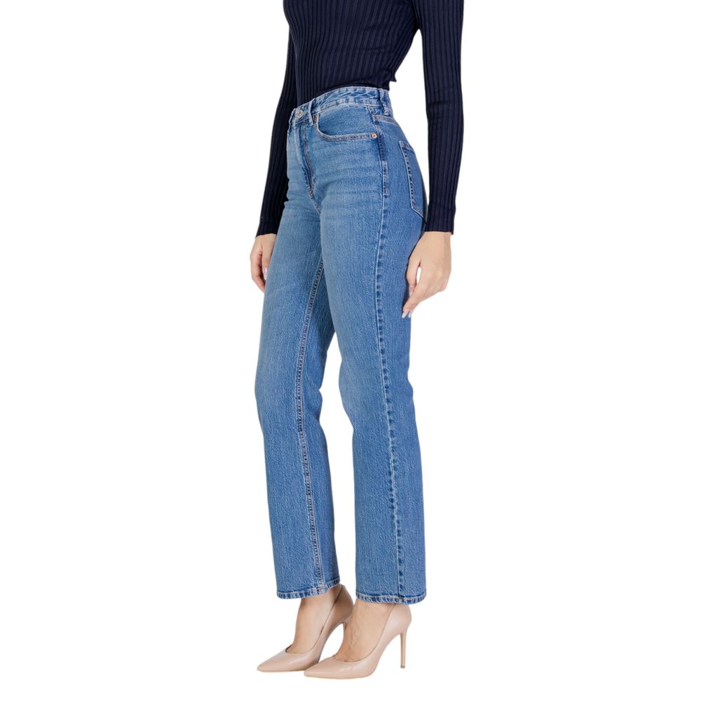 Vero Moda Light Blue Cotton Jeans & Pant