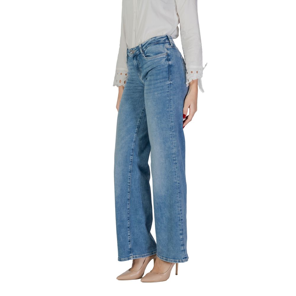 Guess Light Blue Cotton Jeans & Pant