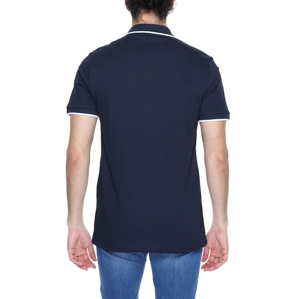 Hugo Boss Blue Cotton Polo Shirt