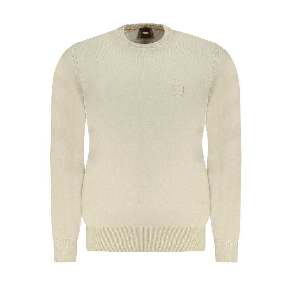 Hugo Boss Beige Cotton Sweater