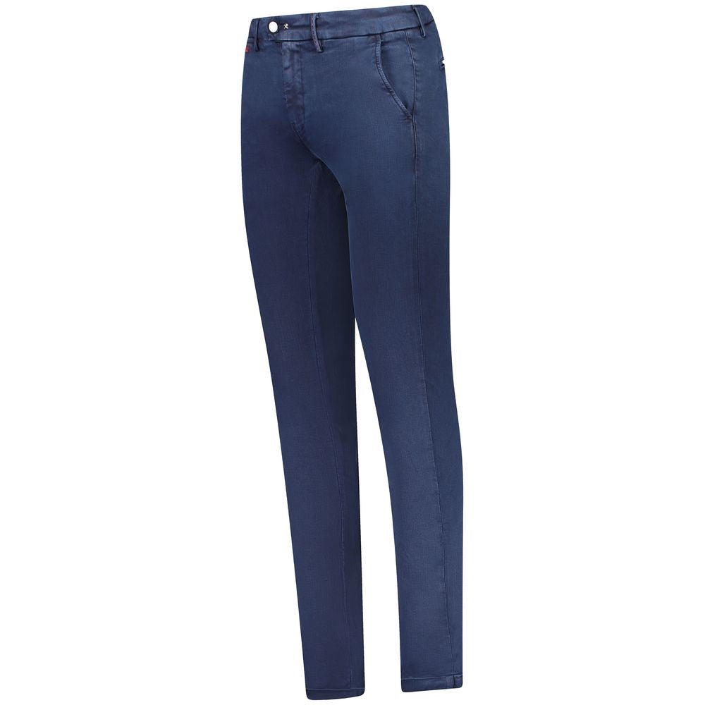 Tramarossa Blue Cotton Jeans & Pant