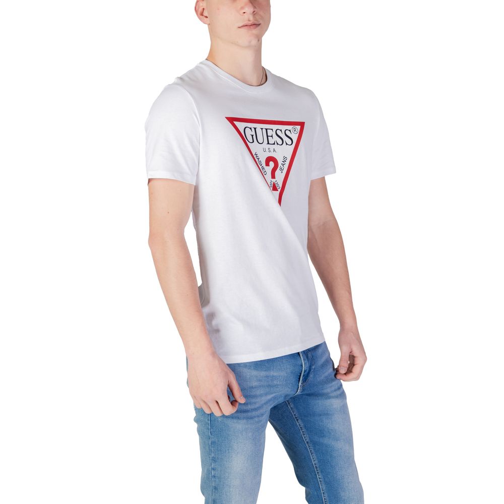 Guess White Cotton T-Shirt