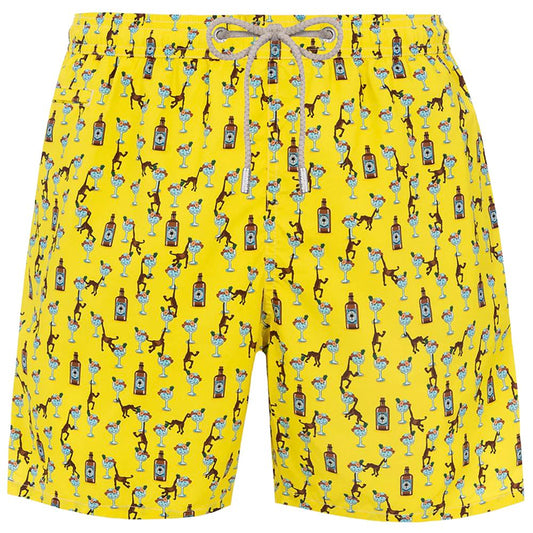 MC2 Saint Barth Yellow Polyester Men Swimwear