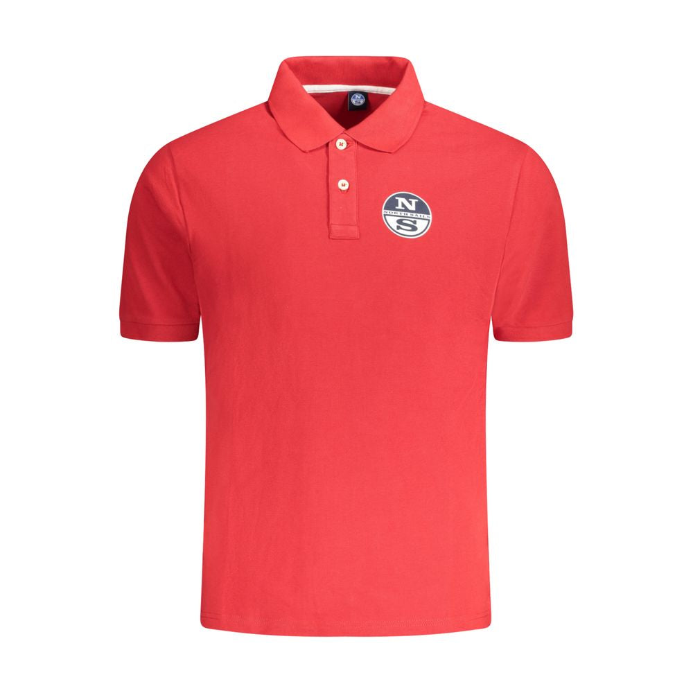 North Sails Red Cotton Polo Shirt