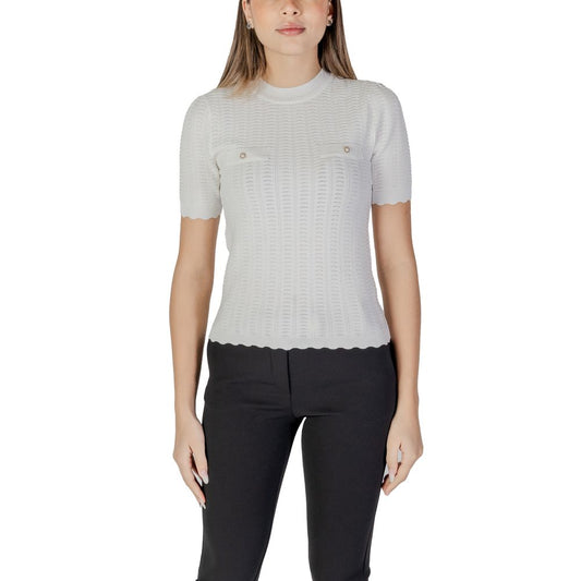 Morgan De Toi White Recycled Polyester Tops & T-Shirt