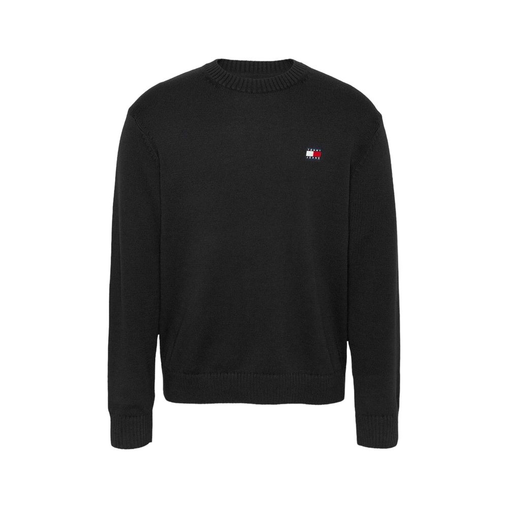 Tommy Hilfiger Jeans Black Recycled Polyester Sweater