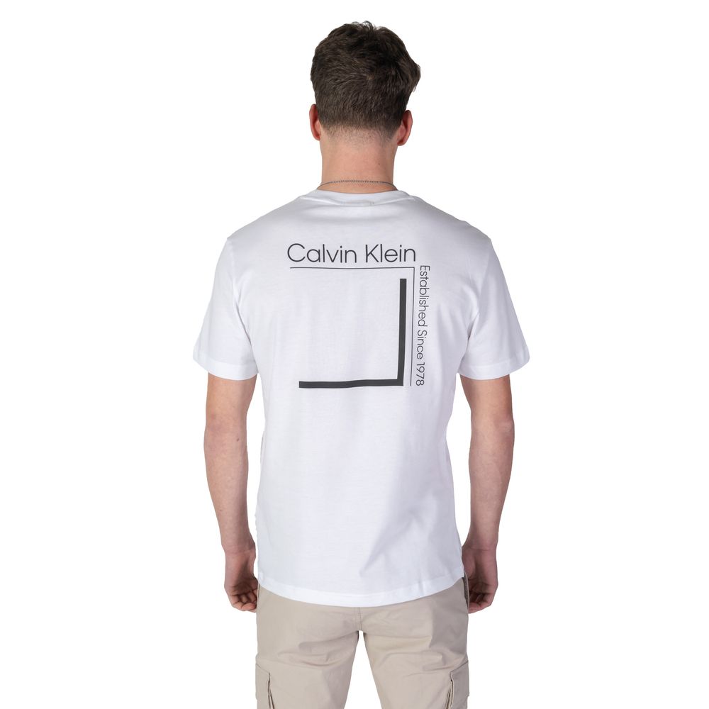 Calvin Klein White Cotton T-Shirt