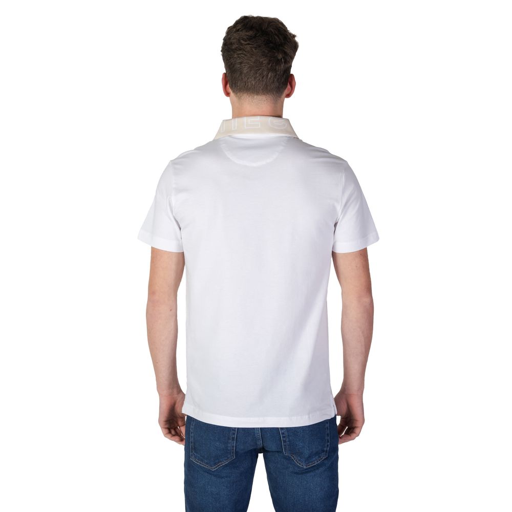 Guess White Cotton Polo Shirt