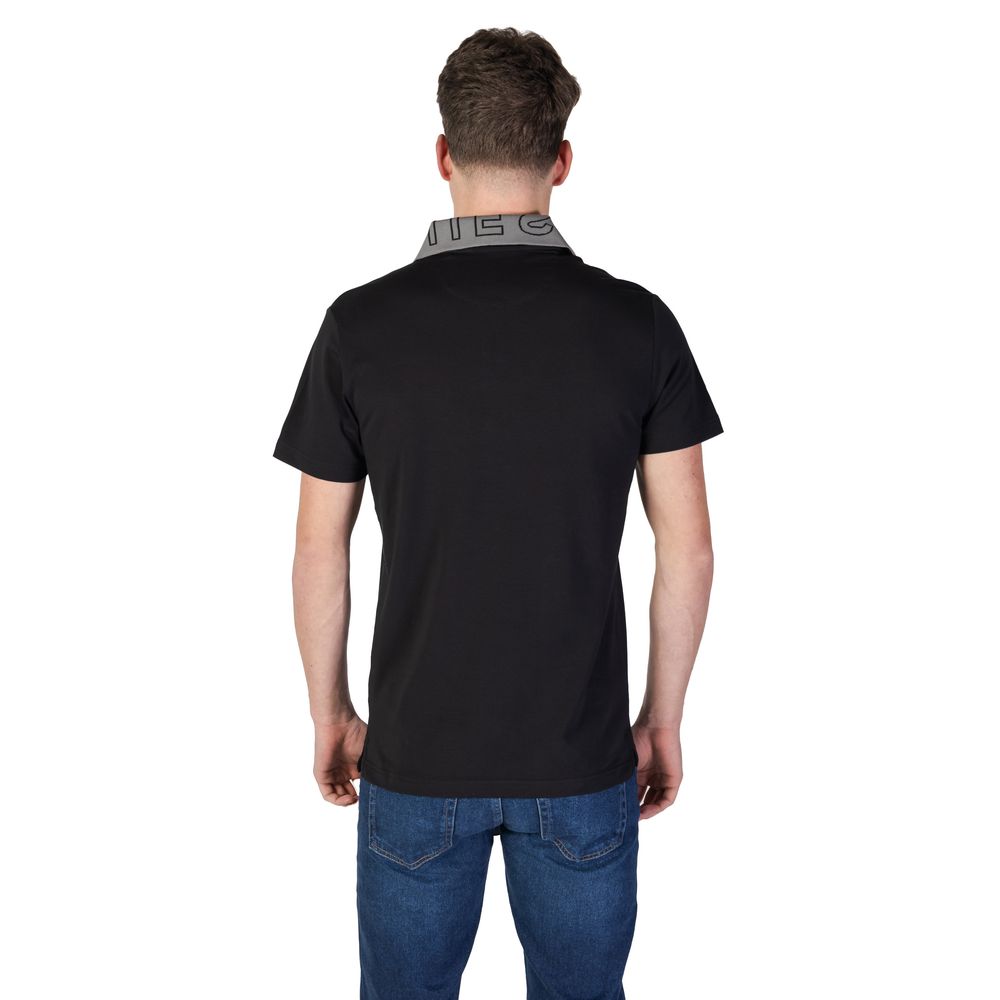 Guess Black Cotton Polo Shirt