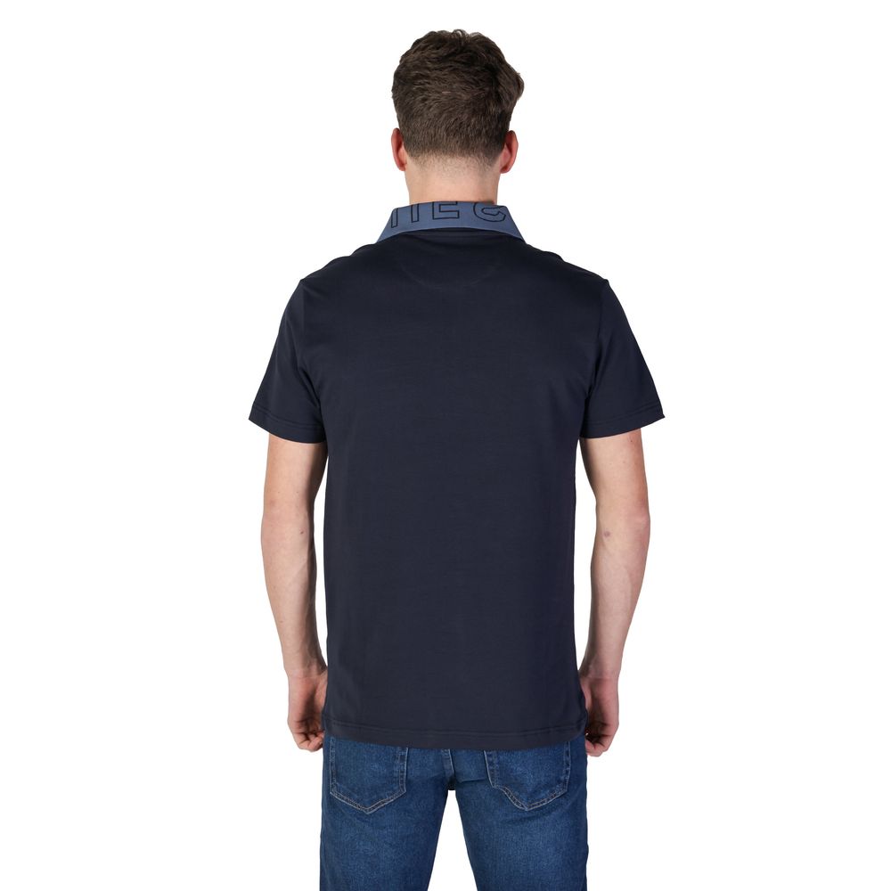 Guess Blue Cotton Polo Shirt