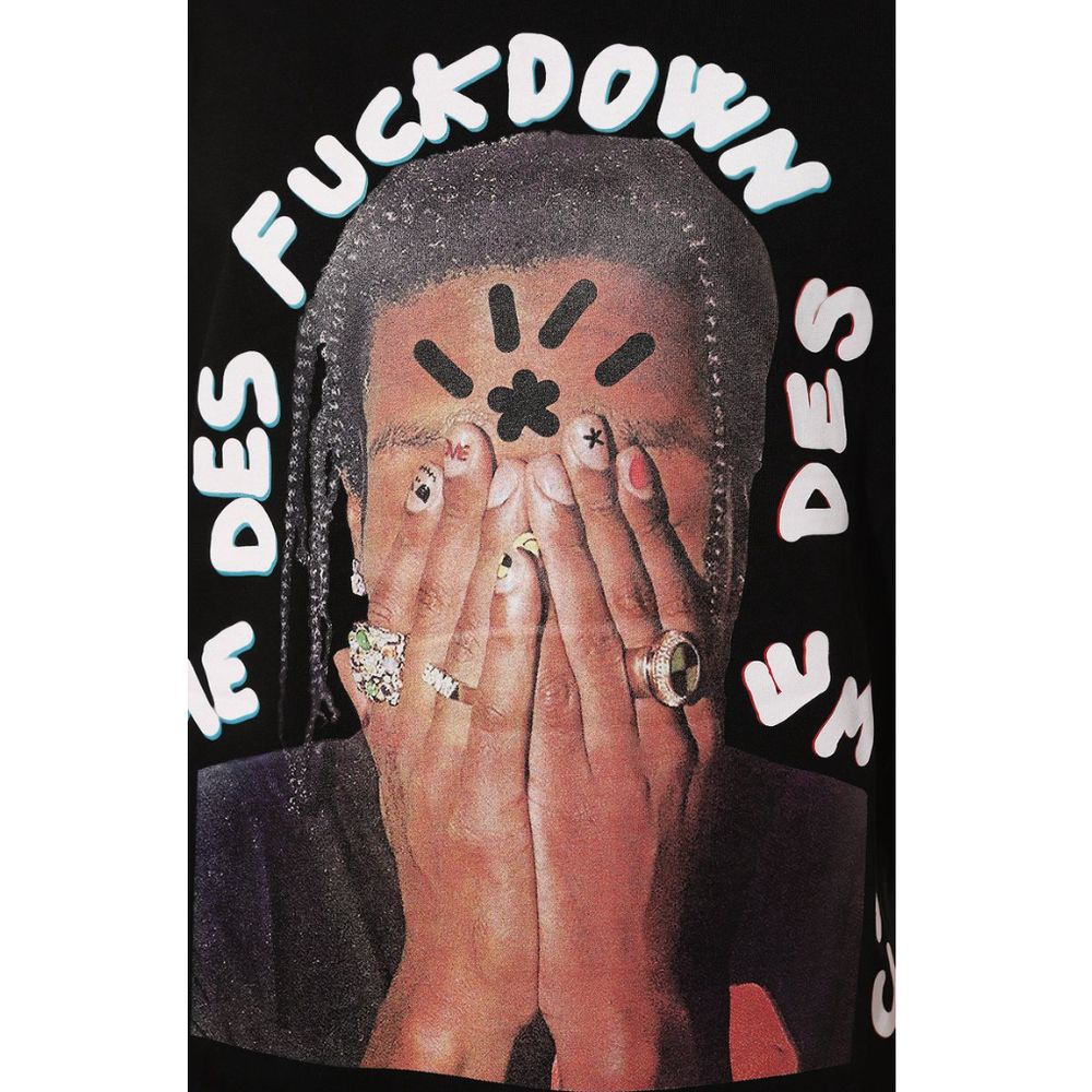 Comme Des Fuckdown Black Cotton T-Shirt