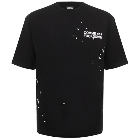 Comme Des Fuckdown Black Cotton T-Shirt