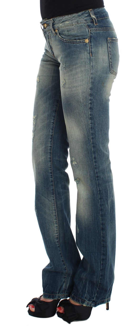 Cavalli Sleek Flair Leg Low Waist Denim