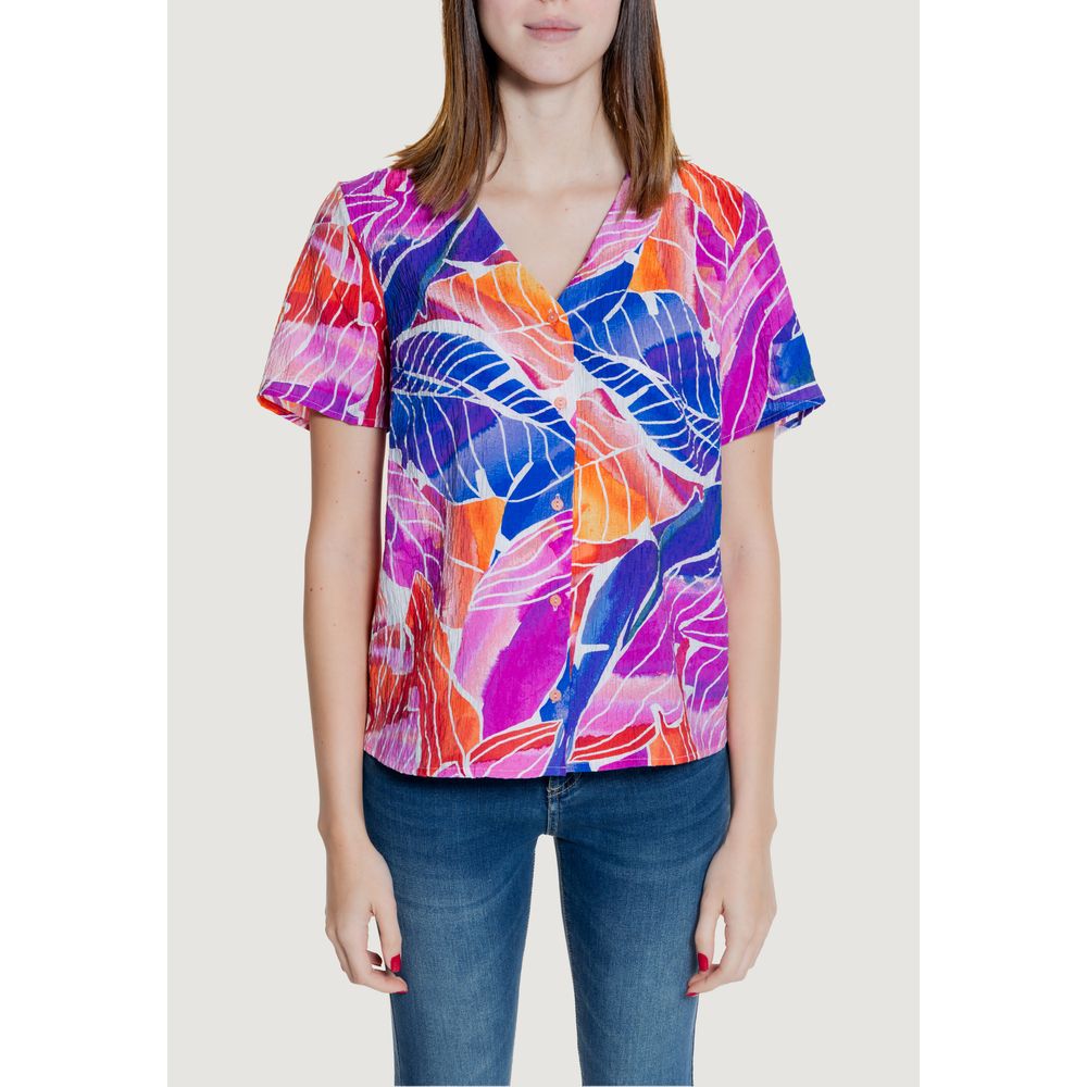 Vila Clothes Multicolor Viscose Shirt