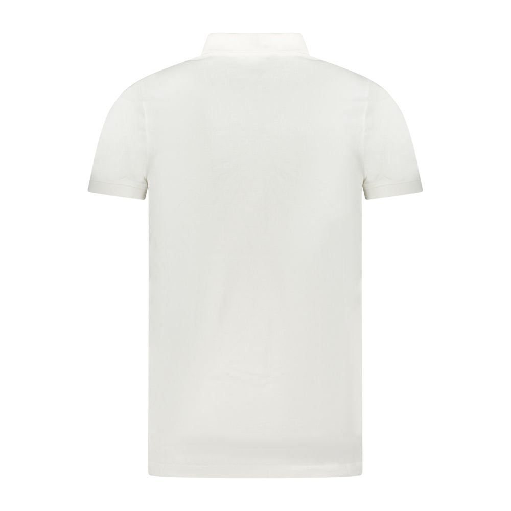 Tommy Hilfiger White Cotton Polo Shirt