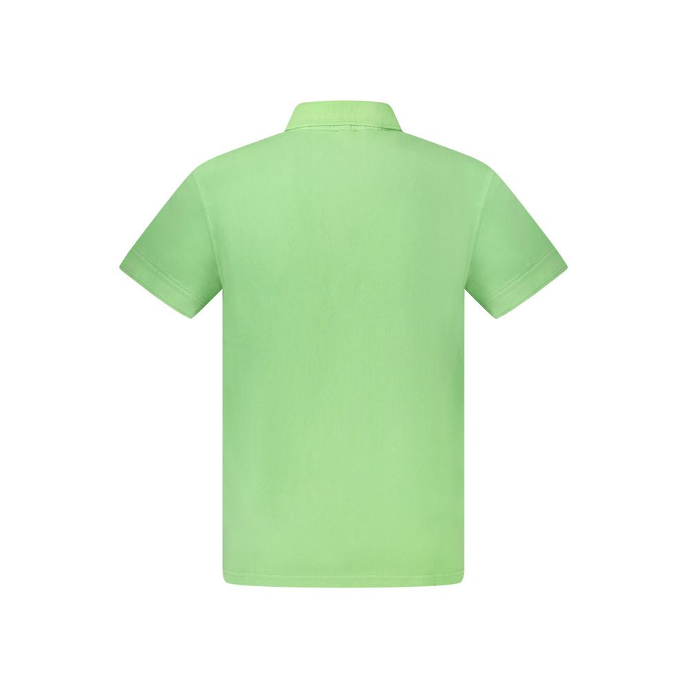 Hugo Boss Green Cotton Men Polo Shirt