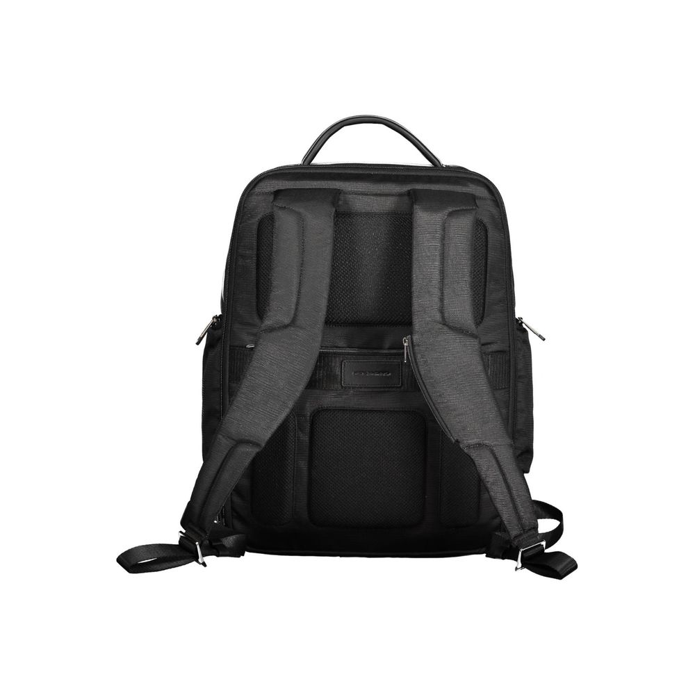 Piquadro Black RPET Men Backpack