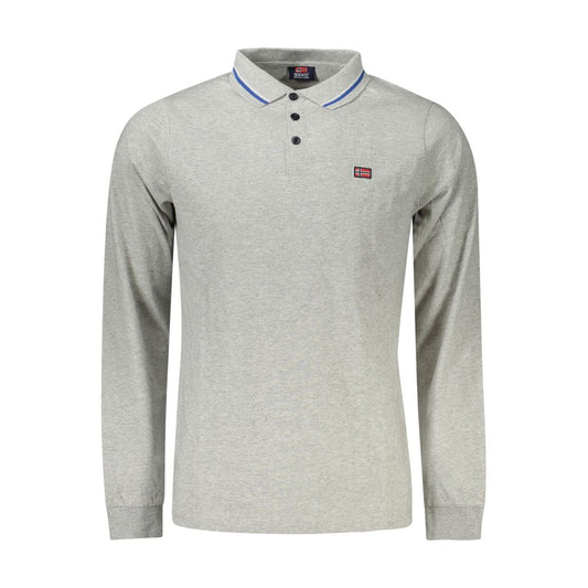 Norway 1963 Gray Cotton Mens Polo Shirt